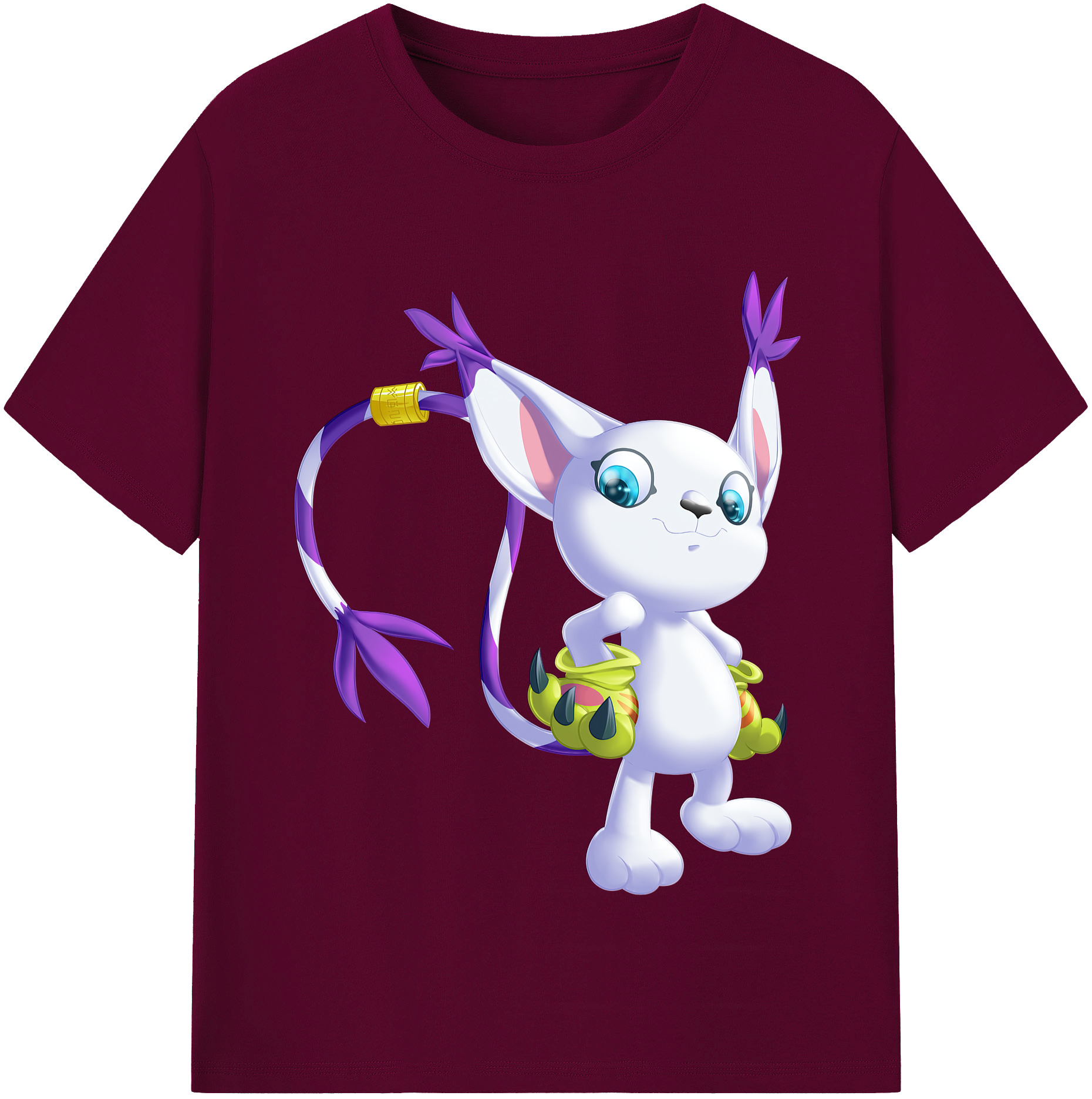 （画像用） Digimon デジタルモンスター/デジモン レディースカジュアルプリントTシャツ（綿100％）